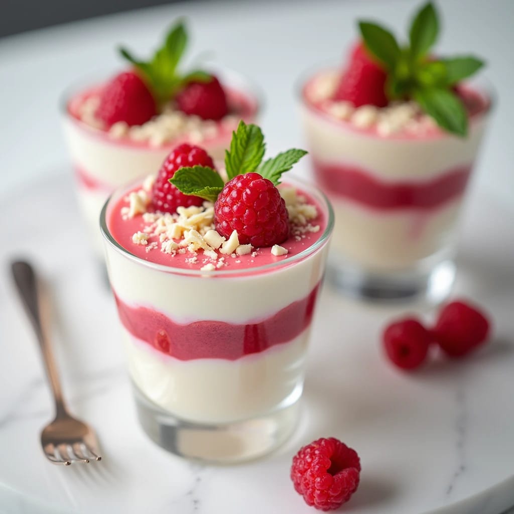 Raspberry White Chocolate Mousse