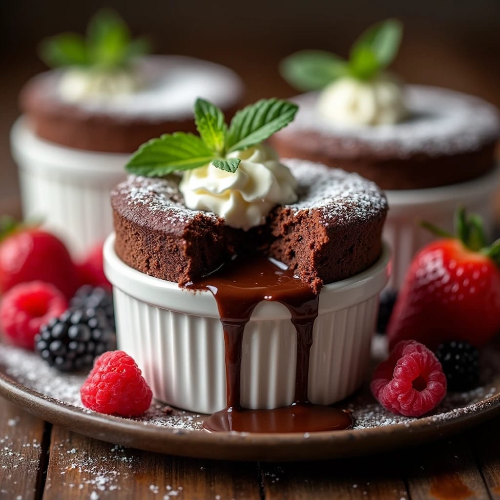 Dark Chocolate Soufflé
