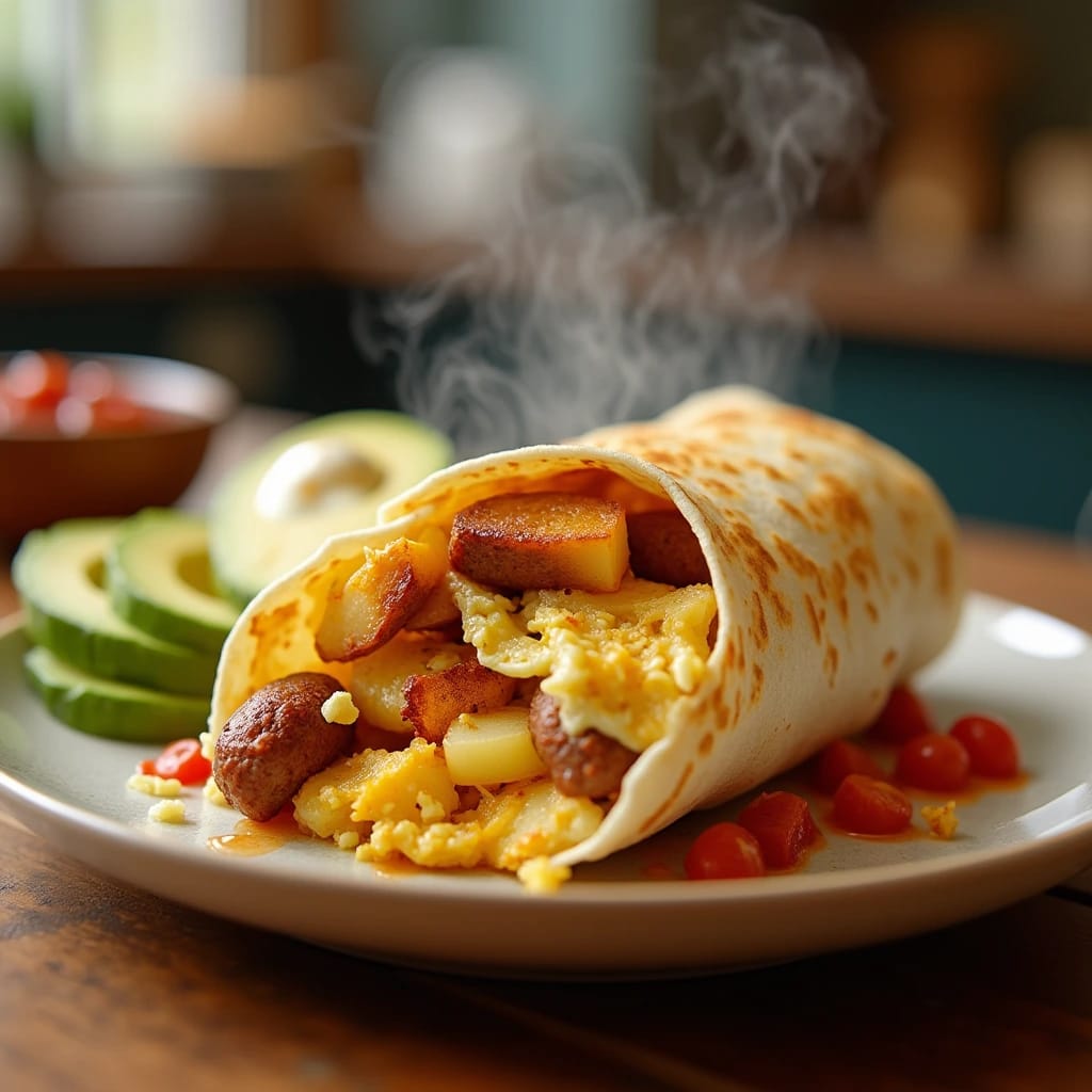 Chorizo Breakfast Burrito