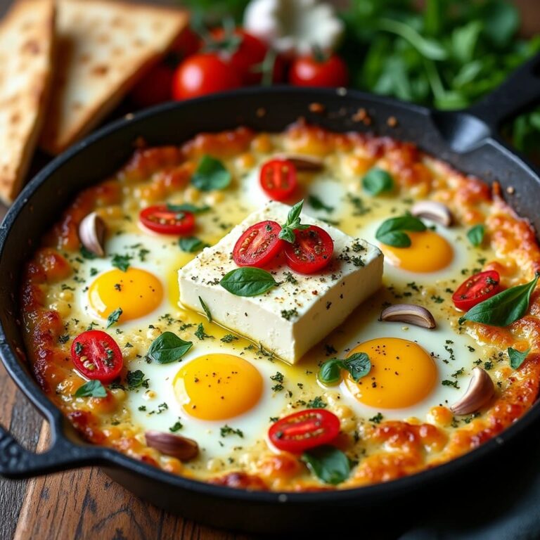 Baked Feta Eggs